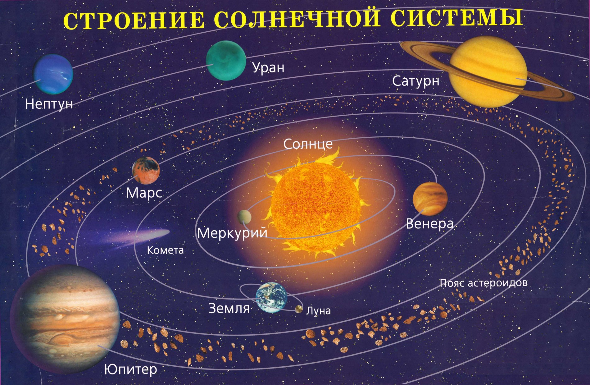 Картинки по запросу Строение Солнечной системы